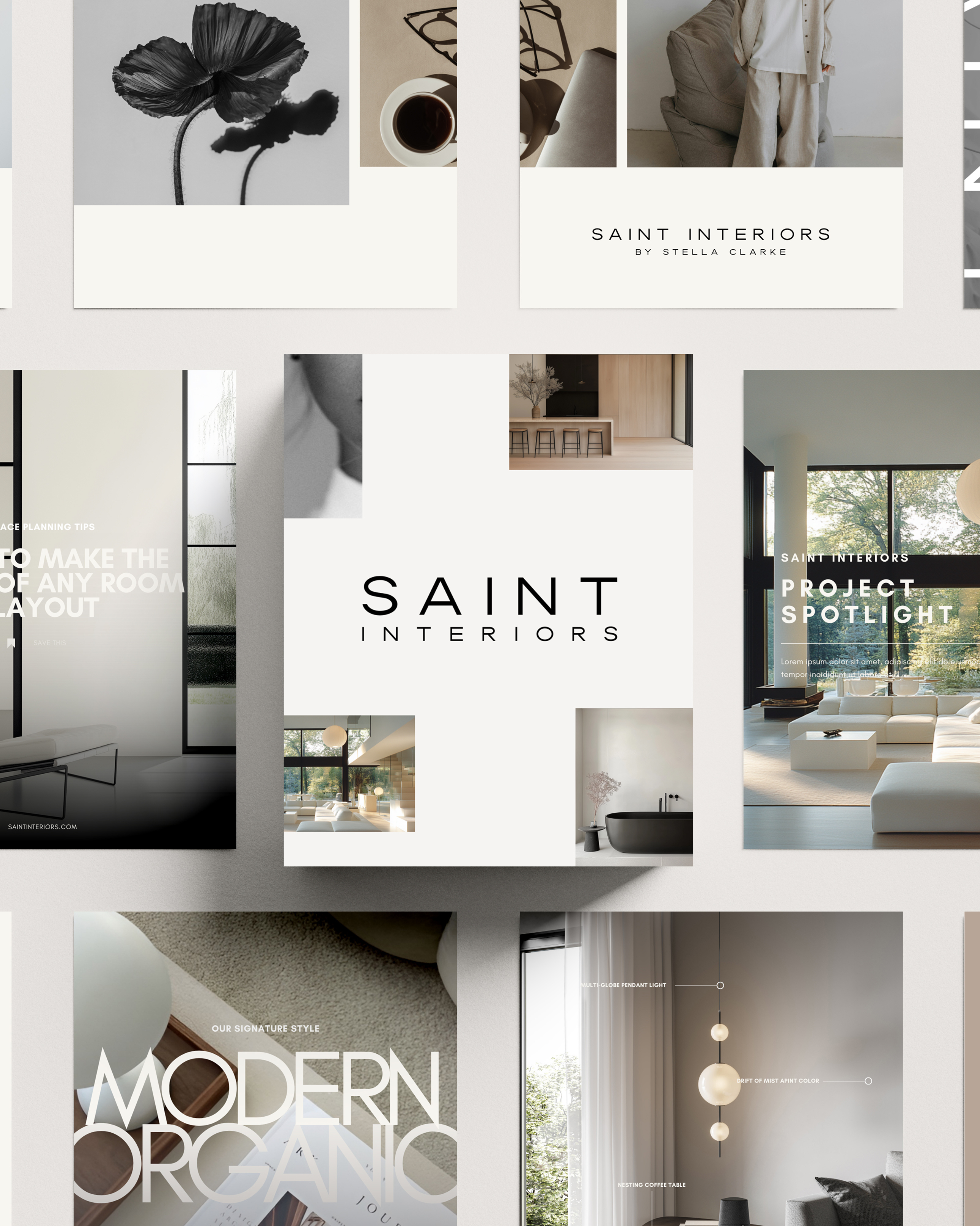 Luxury Interior Designer Social Media Templates | Canva Instagram ...