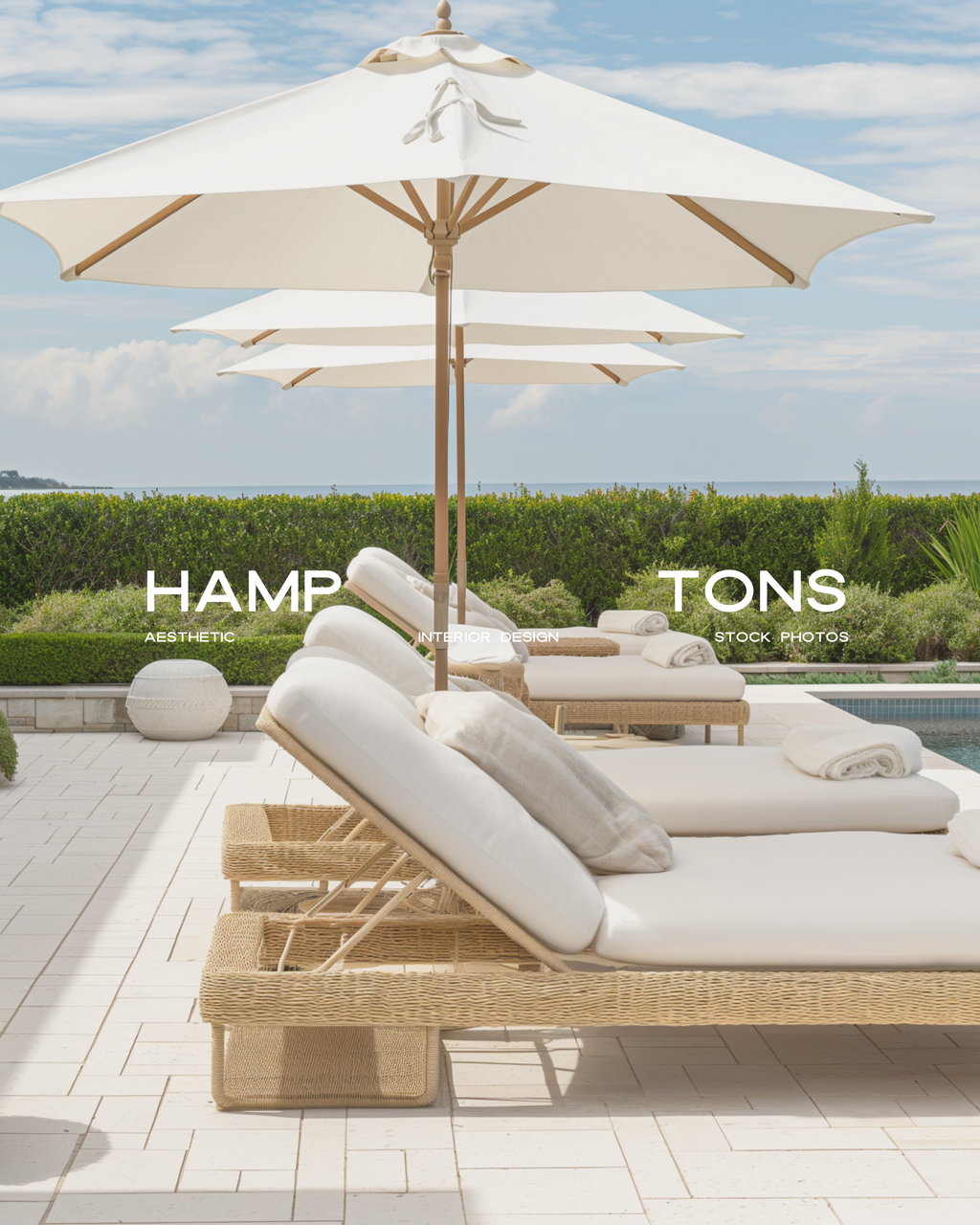 Hamptons interior stock image featuring coastal-inspired spaces with crisp whites, woven textures, and soft blue accents—crafted for luxury interior designers and creative brands.