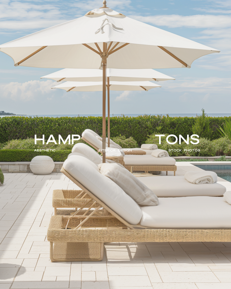 Hamptons interior stock image featuring coastal-inspired spaces with crisp whites, woven textures, and soft blue accents—crafted for luxury interior designers and creative brands.