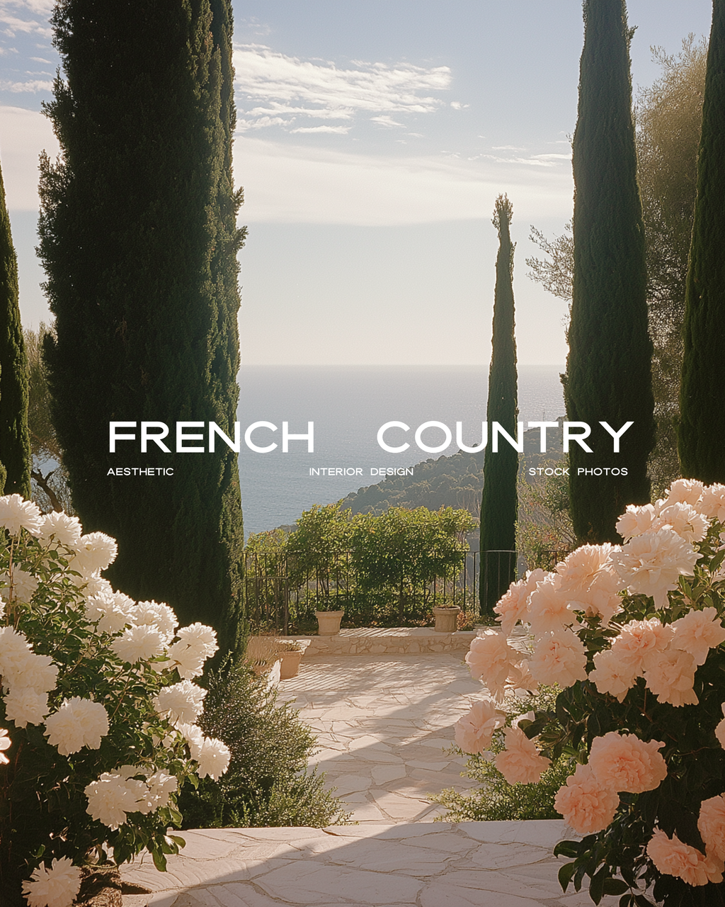 Lumière interior stock image featuring French country-inspired interiors with soft pastel tones, natural textures, and elegant spring details—created for interior designers and creative brands.