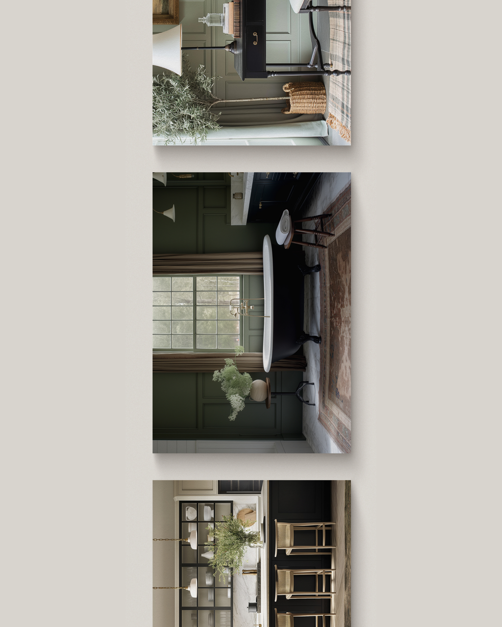 Moody interior stock image featuring deep tones, vintage furnishings, and dramatic lighting with traditional architectural details—crafted for luxury interior designers and creative brands.