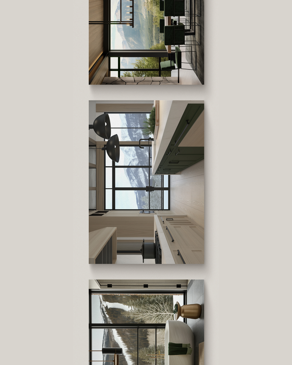 Mountain Modern interior stock image featuring refined, luxury spaces in neutral tones with natural textures, designed for interior designers and creative brands.