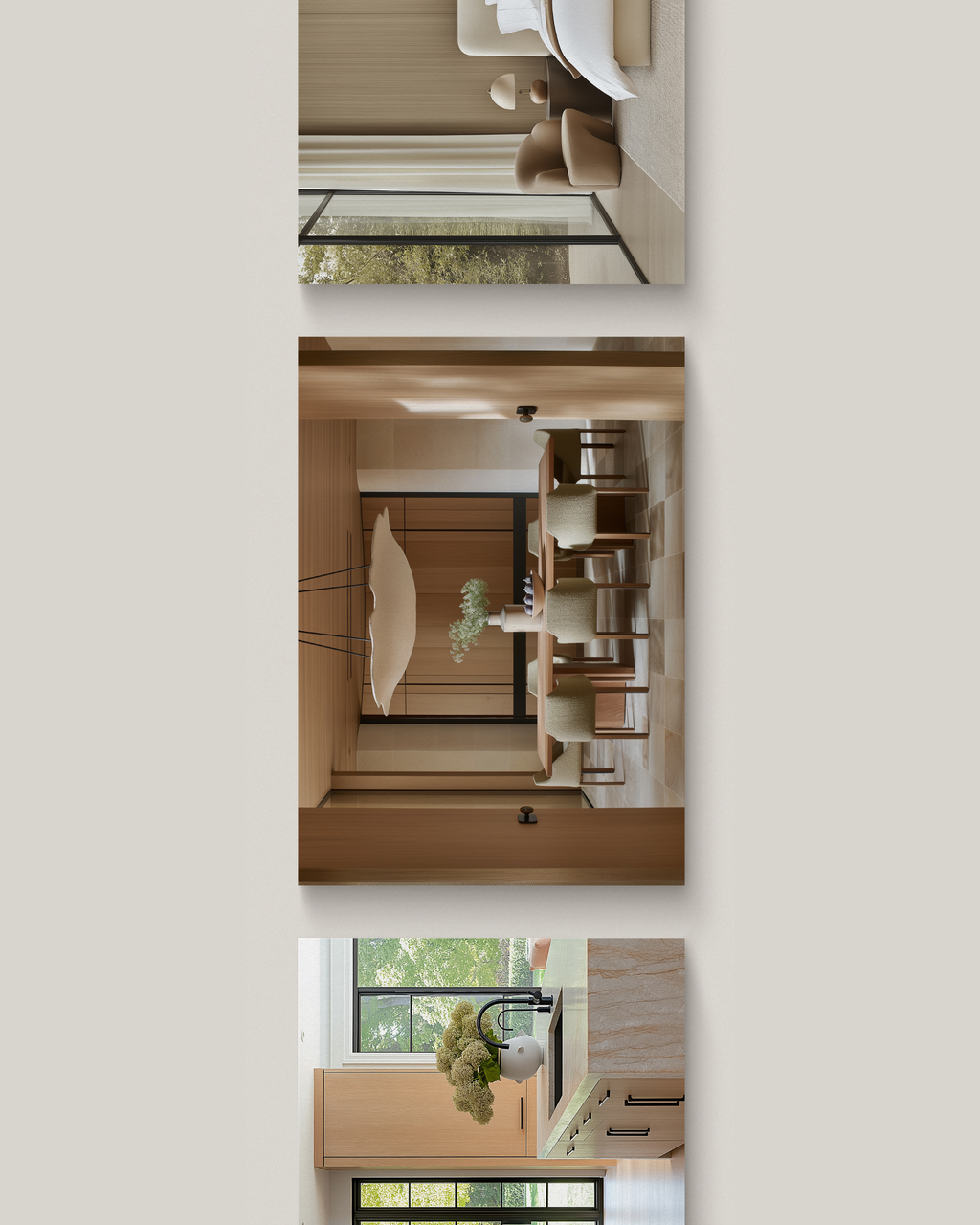 Organic Modern interior stock image featuring natural textures, warm neutral tones, and sculptural minimalist design—crafted for luxury interior designers and creative brands.