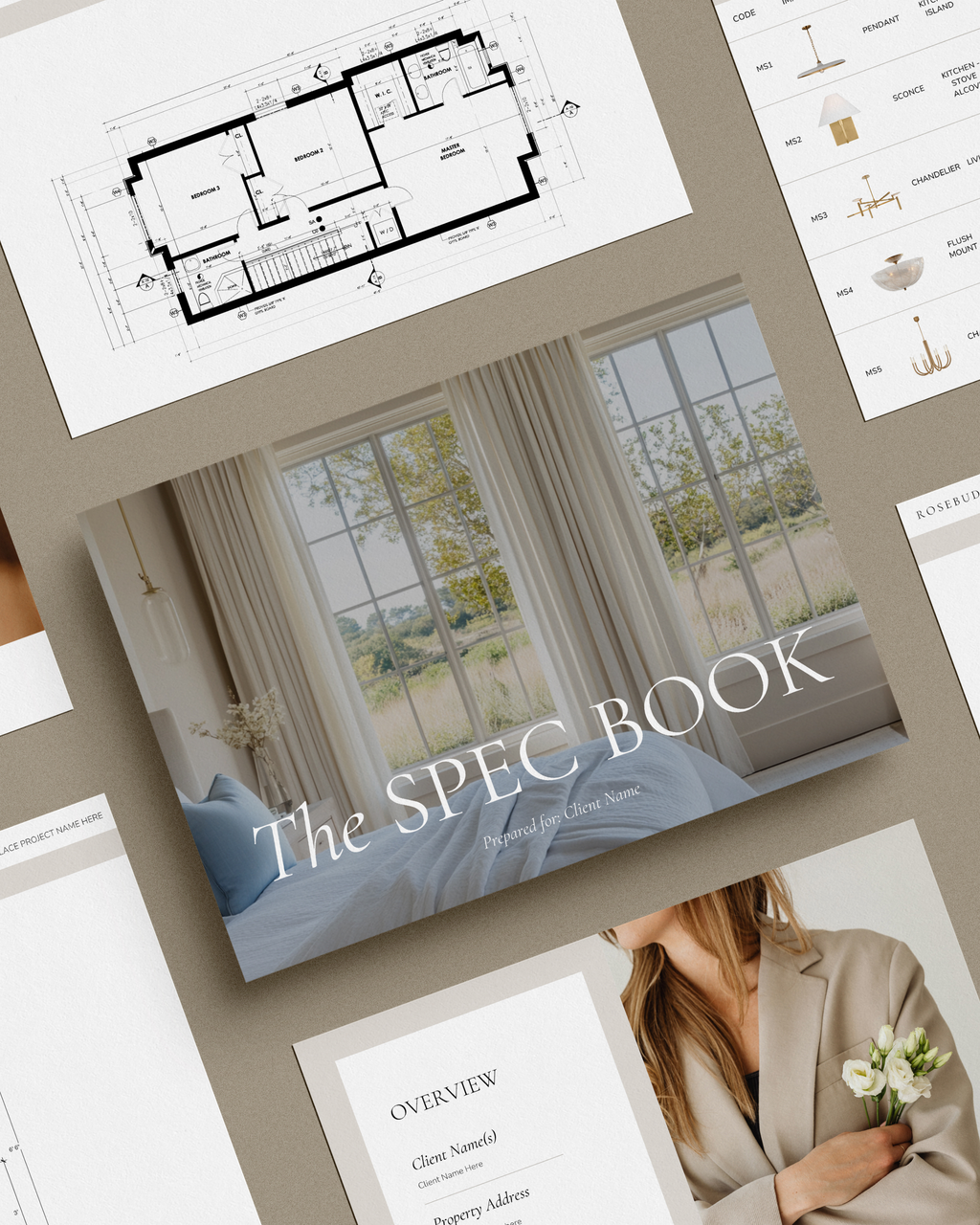 Interior Design Spec Book & FFE Schedule Template | Professional Canva ...
