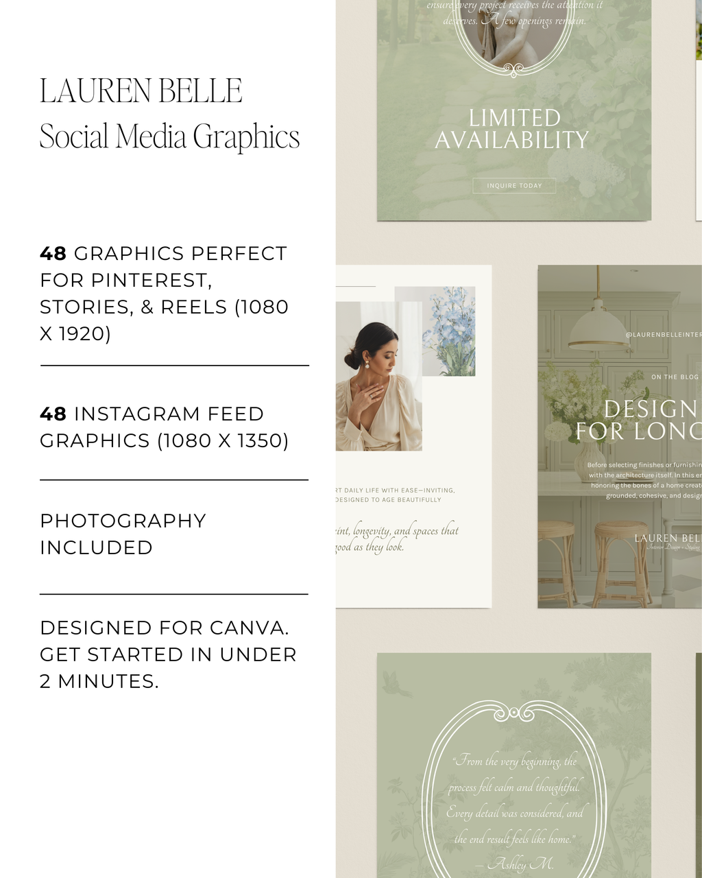 Lauren Belle Interiors | Social Media Templates