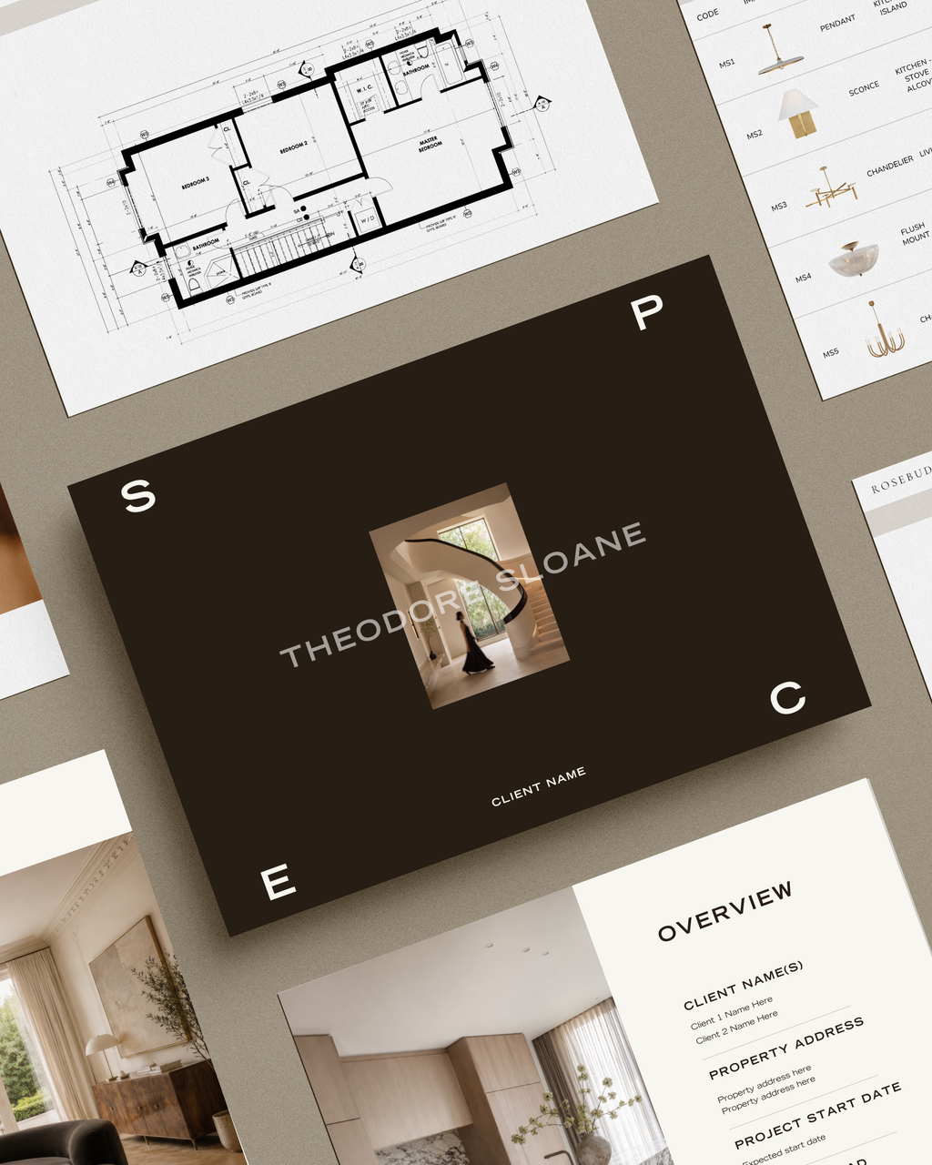 Interior Design Spec Book & FFE Schedule Template | Theodore Sloane