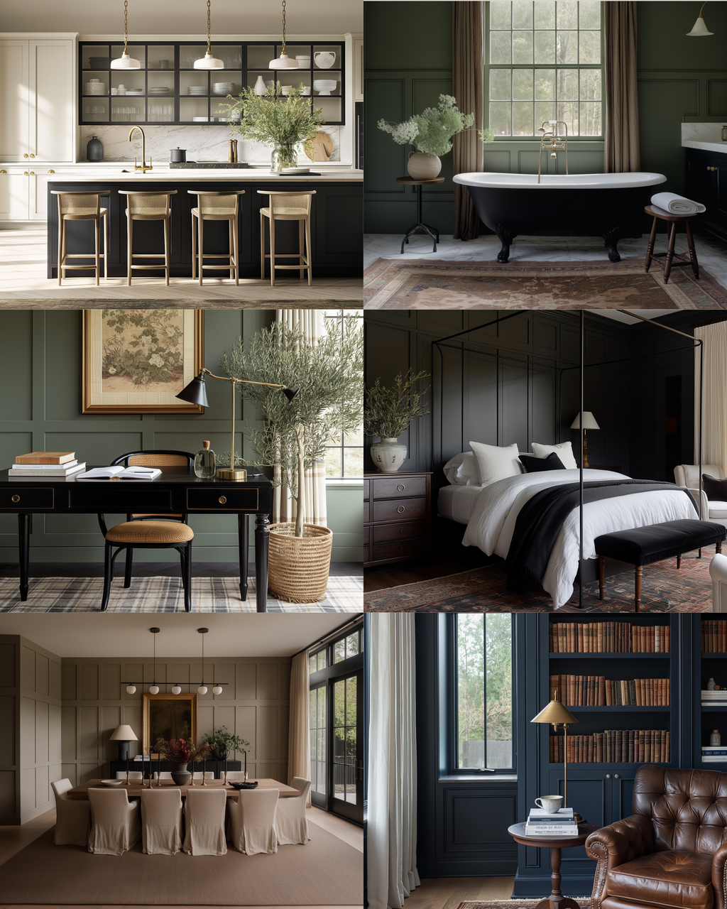 Moody interior stock image featuring deep tones, vintage furnishings, and dramatic lighting with traditional architectural details—crafted for luxury interior designers and creative brands.