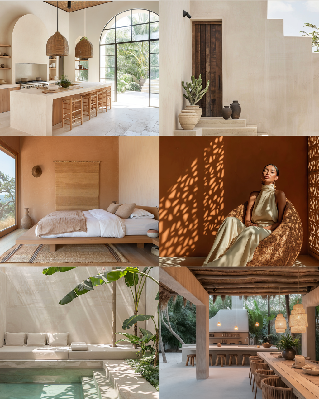Tulum interior stock image featuring organic textures, terracotta tones, and resort-inspired interiors with natural light—crafted for interior designers and creative brands.