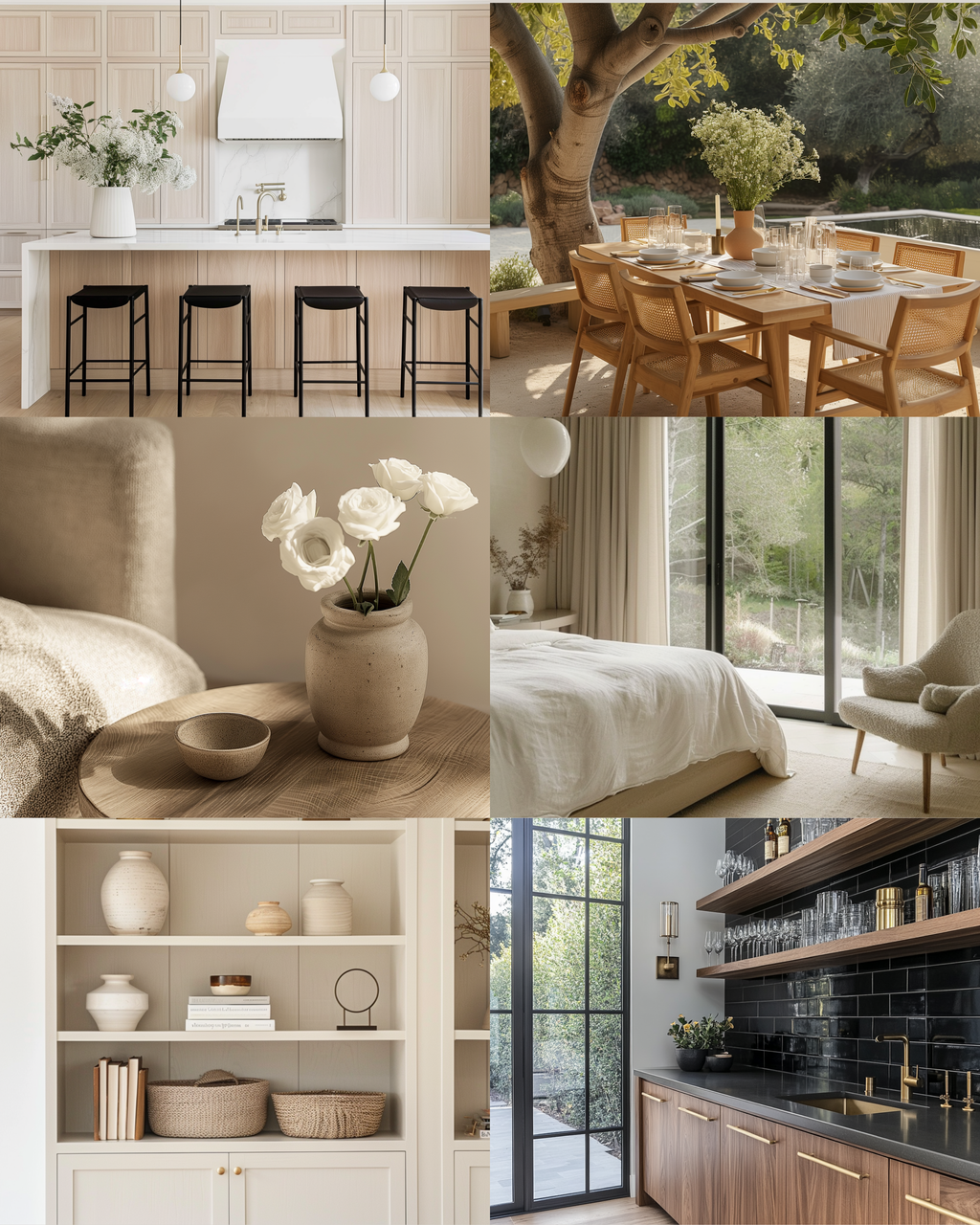 Neutral Tones interior stock image featuring soft beige, ivory, and greige palettes with refined minimalist design—crafted for interior designers and creative brands.