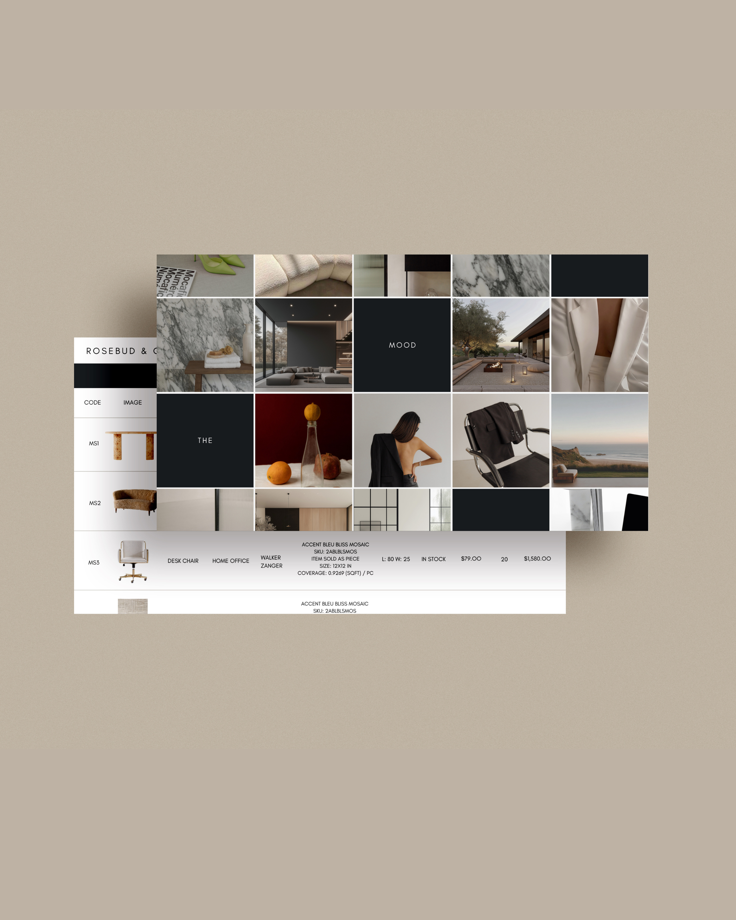 Interior Design Spec Book Canva template featuring branded layouts for finishes, fixtures, floor plans, and furniture schedules—professionally designed for interior designers and architects.