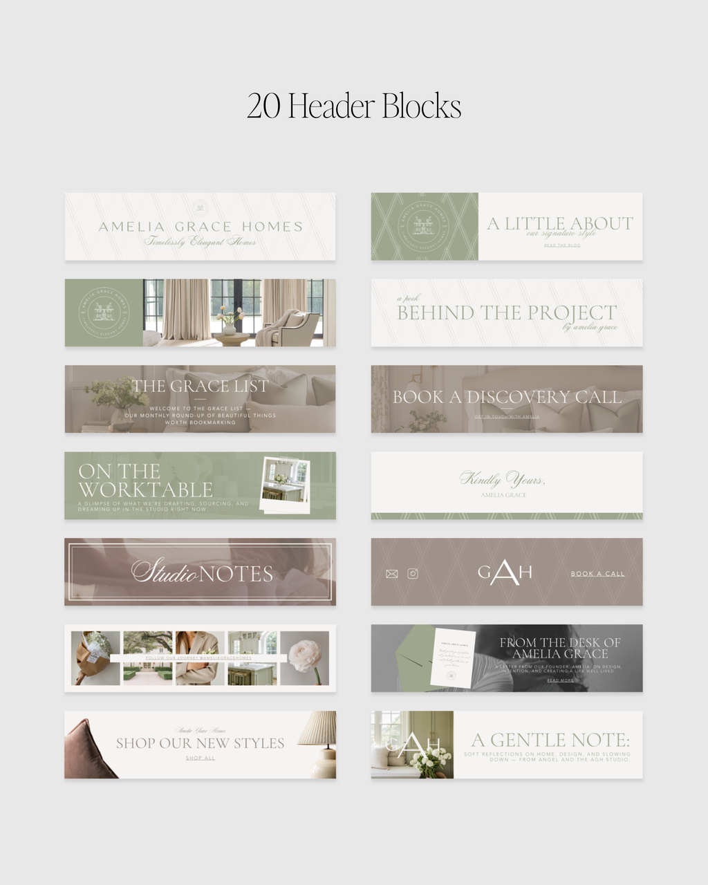 Interior designer email template bundle in Canva featuring neutral, modern layouts for marketing and client communication—crafted for luxury interior designers.