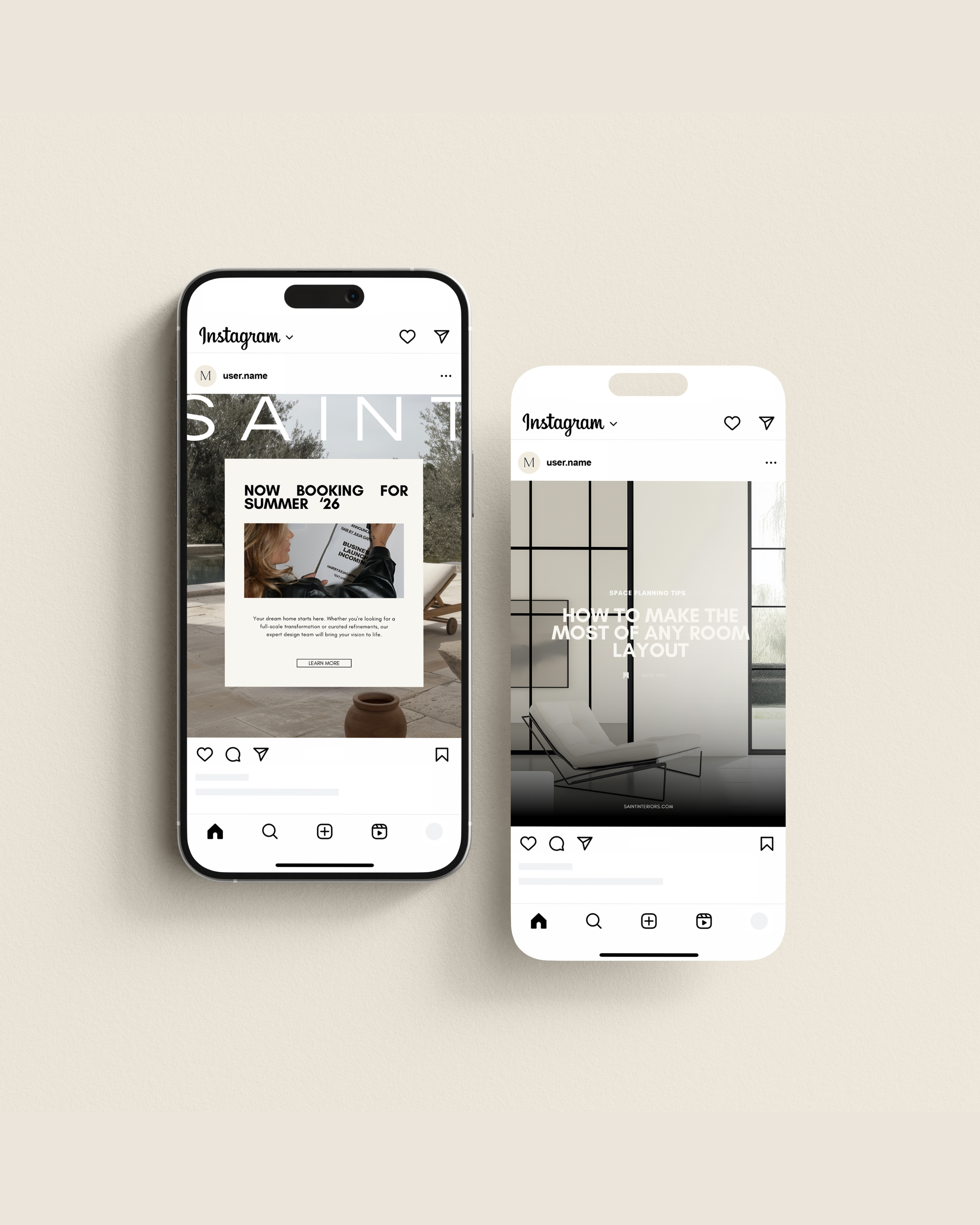 Luxury Interior Designer Social Media Templates | Canva Instagram ...