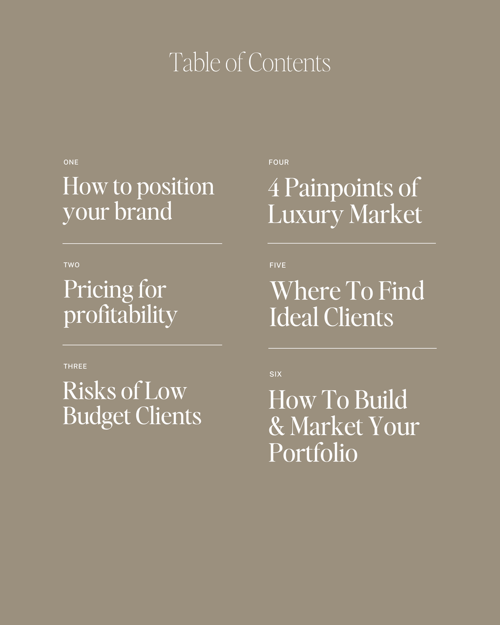 Luxury Clients Workbook for Interior Designers