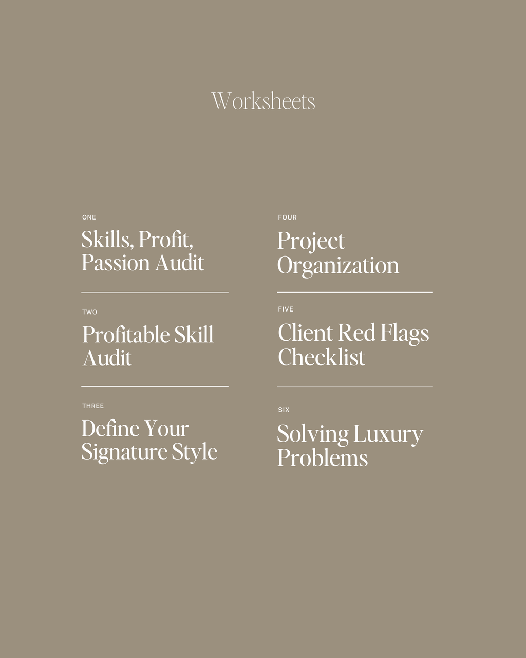 Luxury Clients Workbook for Interior Designers