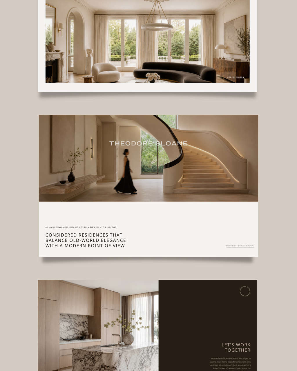 Theodore Sloane | Showit Website Template