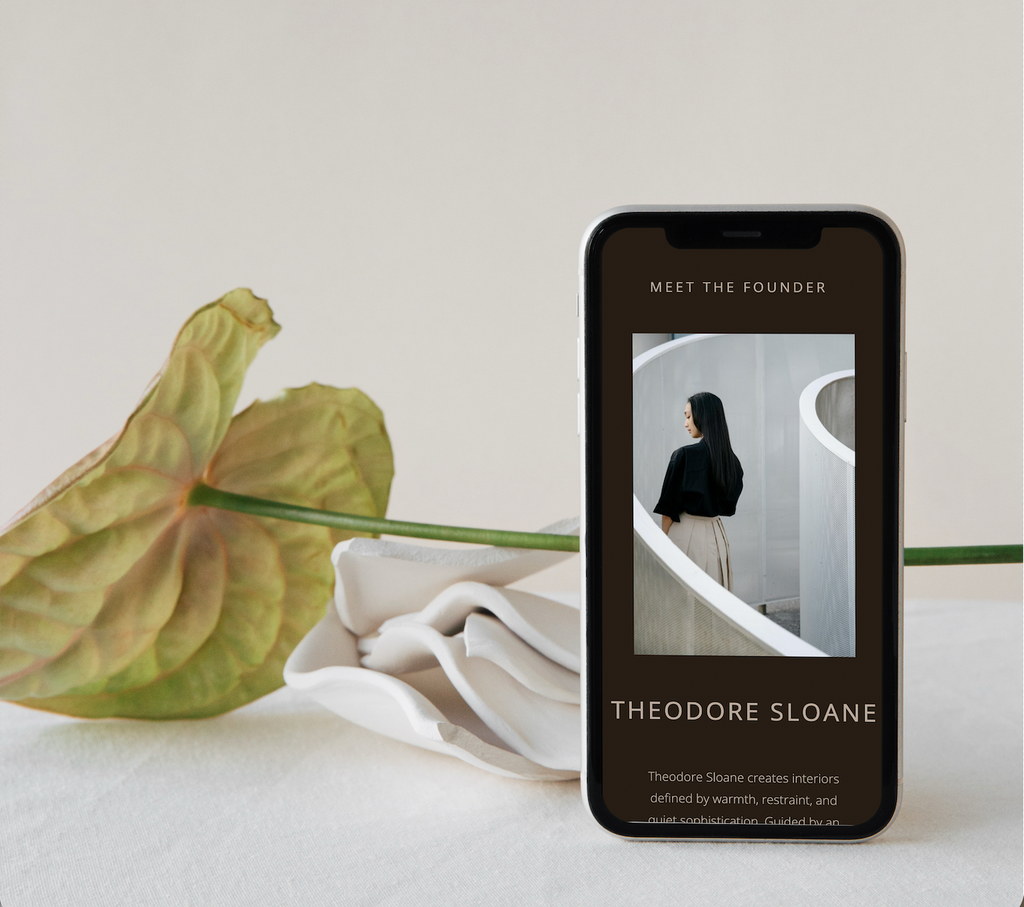 Theodore Sloane | Showit Website Template