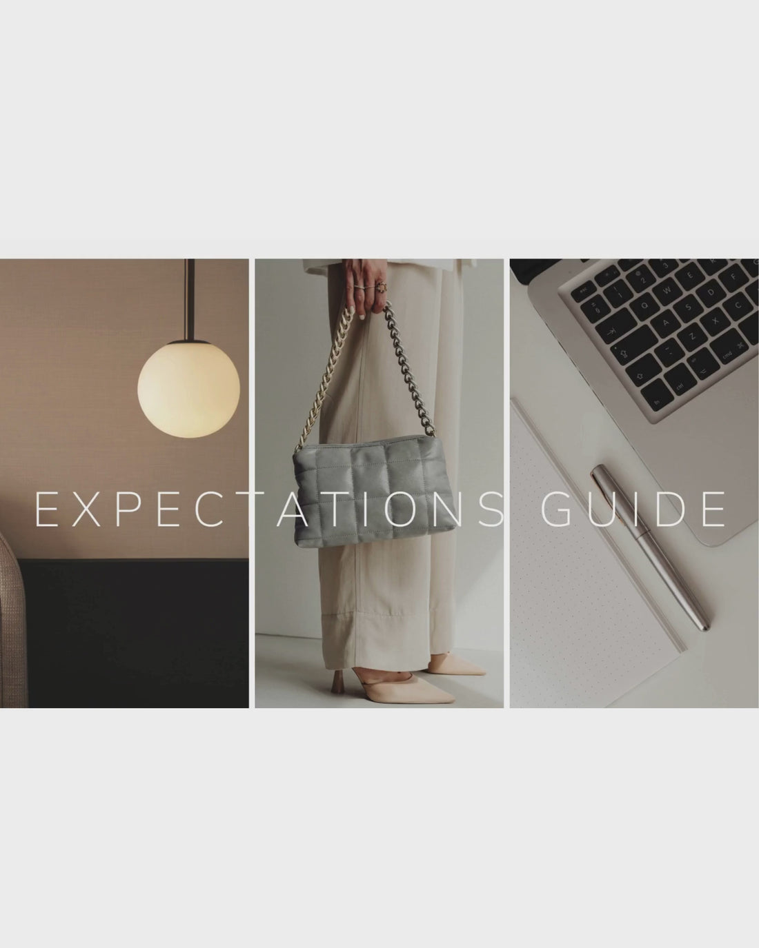 Interior Design Expectations Guide Canva template featuring customizable pages outlining design process, timelines, and milestones—crafted for luxury interior designers.