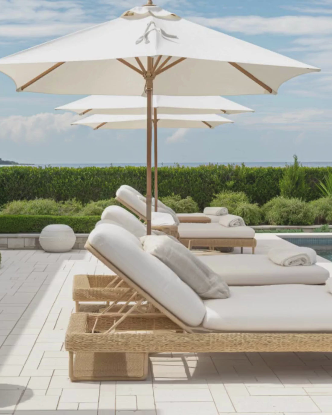 Hamptons interior stock image featuring coastal-inspired spaces with crisp whites, woven textures, and soft blue accents—crafted for luxury interior designers and creative brands.