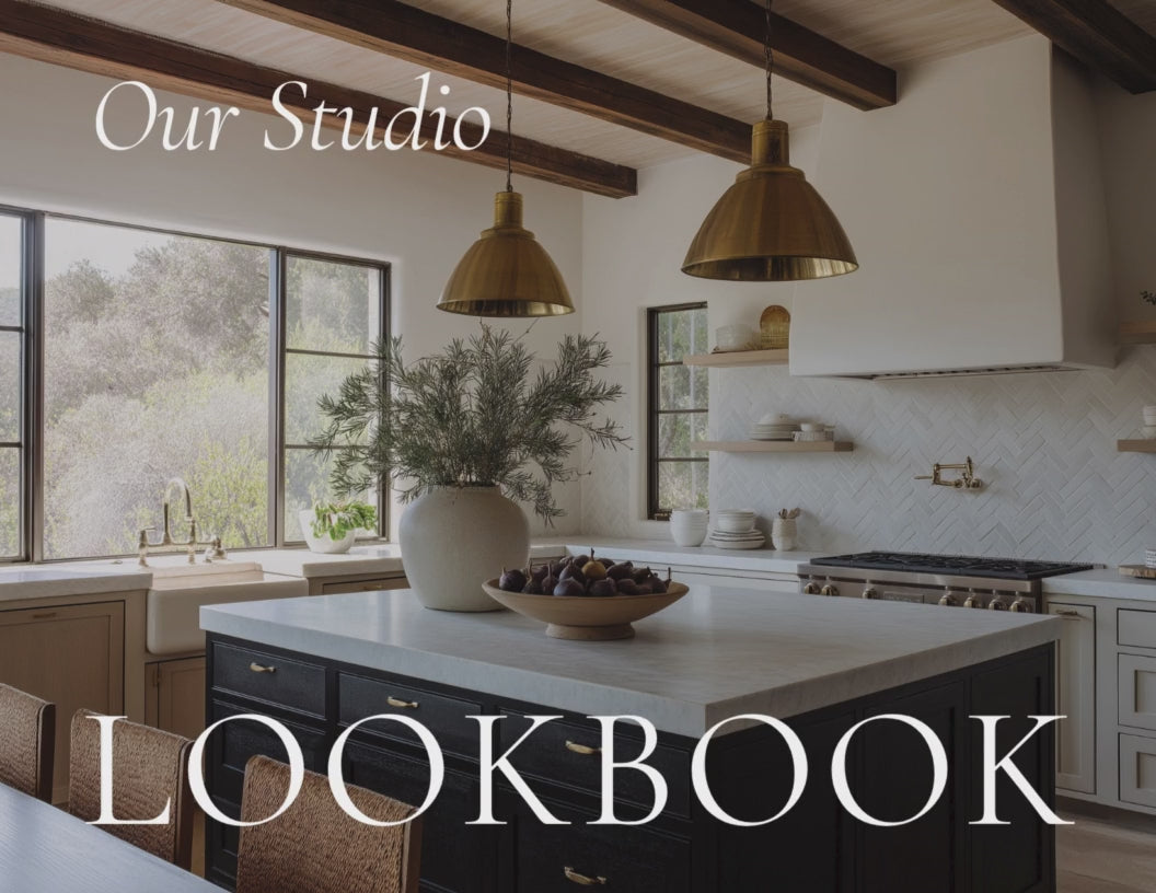 Luxury interior designer PR brand deck Canva template showcasing projects, testimonials, and press and partnership pages.